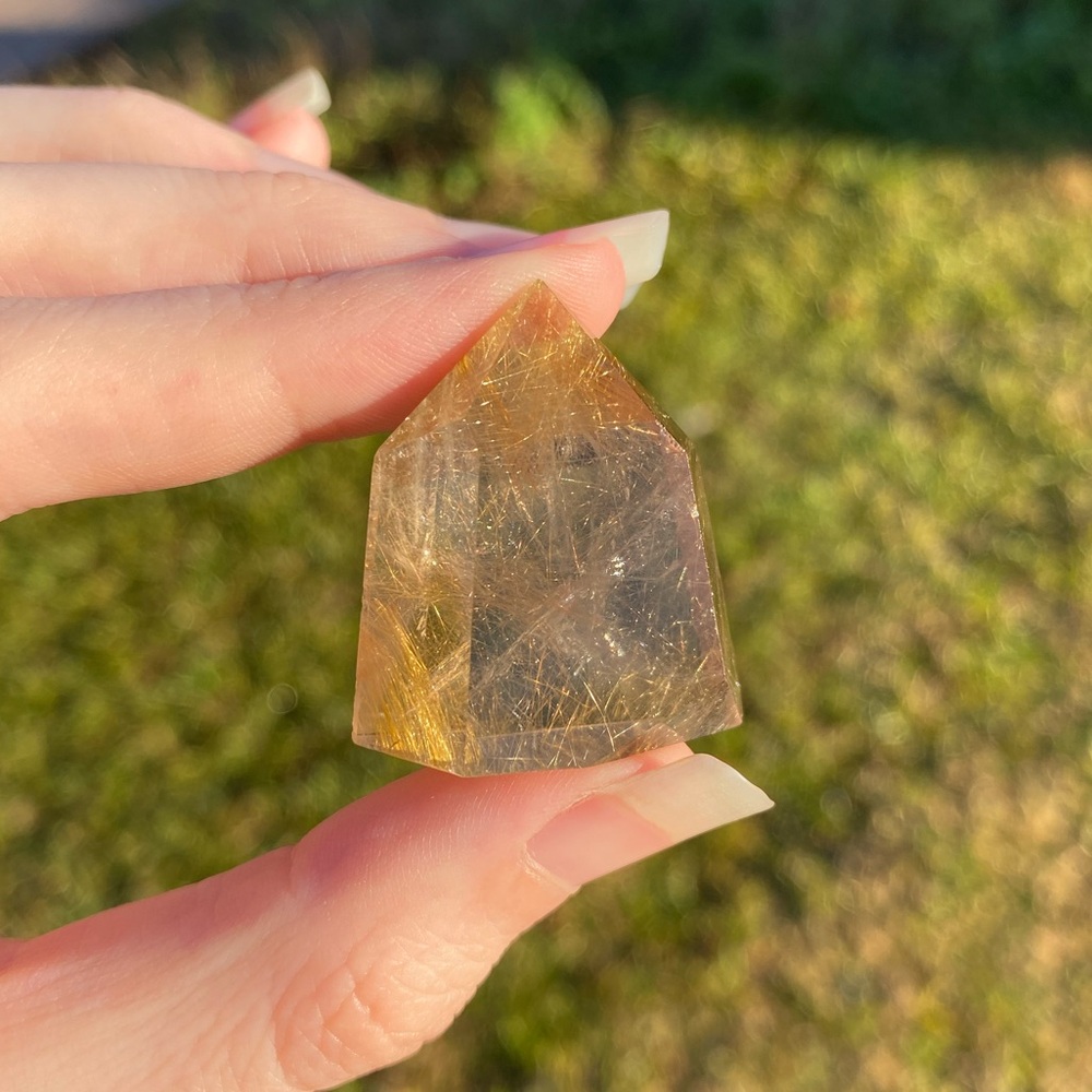 Golden Rutile Quartz Tower